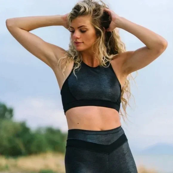 Zyia Active Black Kakadu Brilliant Back Mesh Bra - Picture 1 of 13